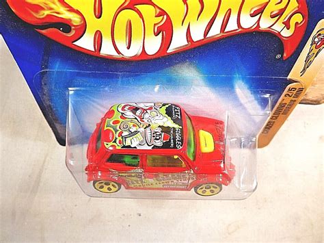 2003 Hot Wheels 96 Crazed Clowns 25 Morris Mini Red Wyellow 5dot Sp Shortcard 74299057854 Ebay