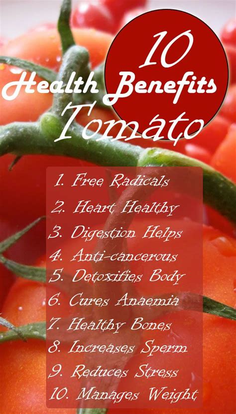 10 Health Benefits Of Tomato 10 Health Benefits Of Tomato