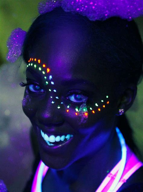 Rave Face Paint Glow Face Paint Body Paint Neon Painting Light