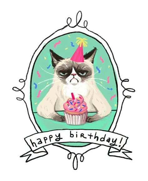 Birthday Funny Grumpy Cat