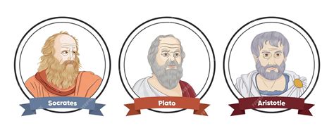 Premium Vector Greek Philosophers From Athens Socrates Plato And