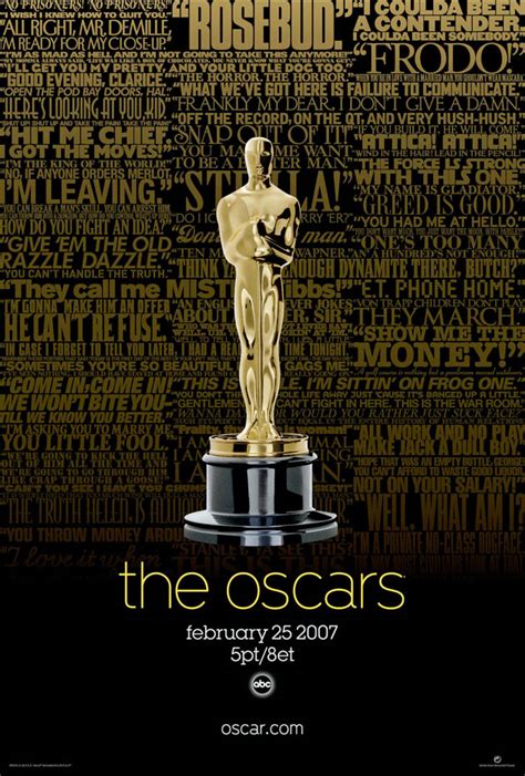 This is not a ranking, this is just a compilation of movie quotes that we consider… Movie Quotes Oscar Poster: Academy Makes Offer You Can't ...