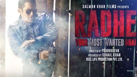 Salman Khans Radhe Movie Poster Launched