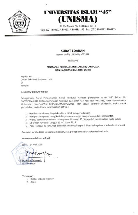 Menggunakan kop surat apabila dikeluarkan organisasi; Pengertian Surat Edaran, Ciri-Ciri dan ContohNya | Suratresmi.com