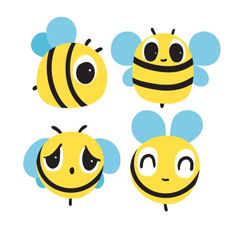 Bee Character Vector Design 475488 Vector Art At Vecteezy