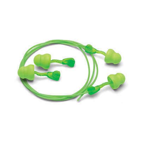 Moldex Ear Plugs 6445 Glide Trio Green Triple Flange Corded