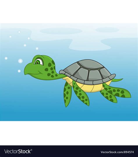 Animated Turtle Swimming