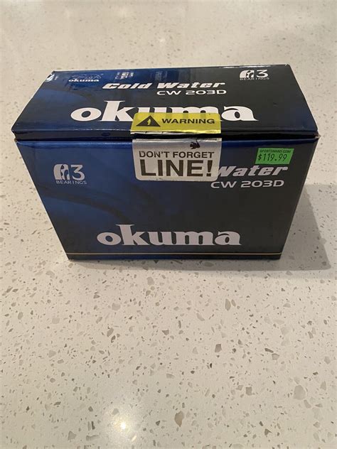 Okuma CW 203D Cold Water Line Counter Reel Right Handed 739998119394