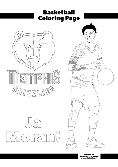 Https://tommynaija.com/coloring Page/ja Morant Coloring Pages