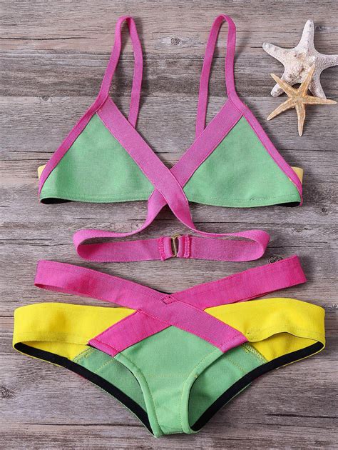 33 Off Womens Bandage Bikini Set Push Up Padded Bra Swimsuit