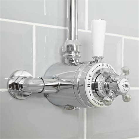 Milano Elizabeth Traditional Dual Control Exposed Thermostatic Shower