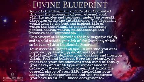 Divine Blueprint Your Divine Blueprint Or Life Plan Is Created Through