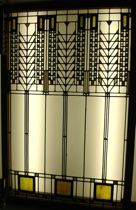Frank Llyod Wright Stained Glass Panels Stained Glass Art Wall Lighting Lighting Design