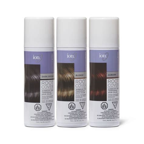 2 | tilt the nozzle and spray so that it's facing down your hair towards your ends. Ion Color Brilliance Root Cover Up Sprays | Temporary Hair ...