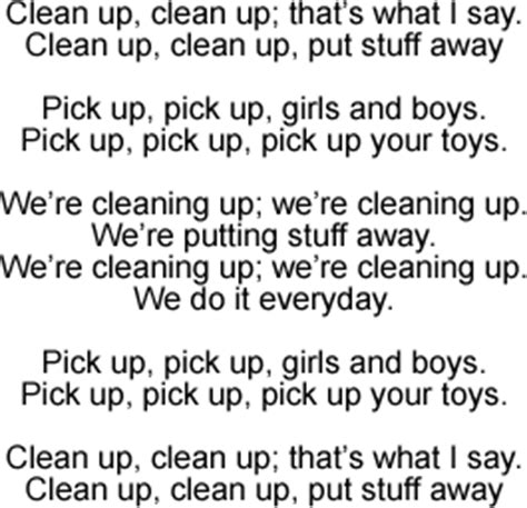 Not going forward, not going back. Clean Up: Song Lyrics and Sound Clip