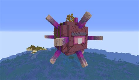 Here A Build Of Ancient Guardian From Minecraft Dungeons Made With