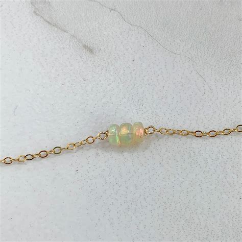 Ethiopian Opal Necklace In 14k Gold Filled Or Sterling Silver
