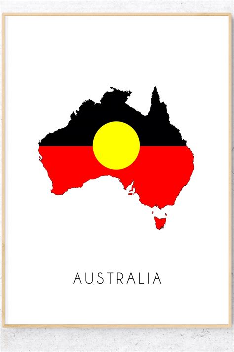 Native Australian Flag Digital Download Available On Etsy Also Maps