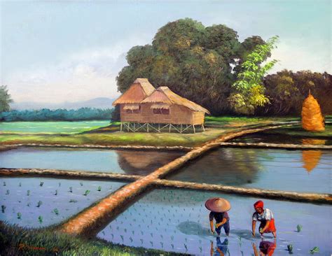 Nagtatanim Planting Rice 99 Mb Etsy