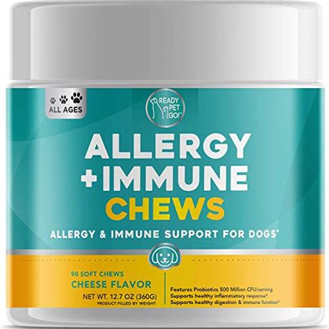 Ready Pet Go Allergy Immune Supplement For Dogs With Itch Relief And 90