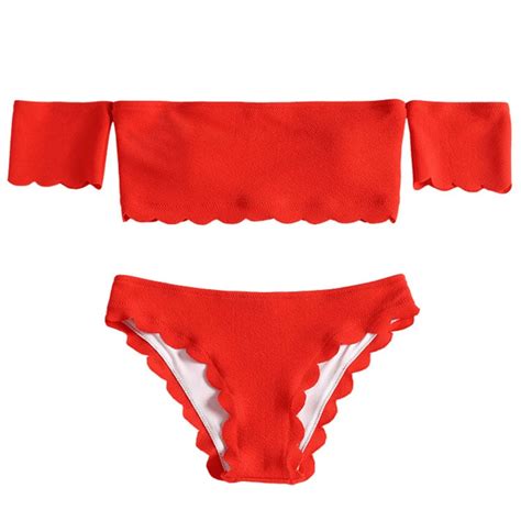 Red Bikini Sexy Swimsuit Swimwear Women Bikinis 2019 Biquini Off