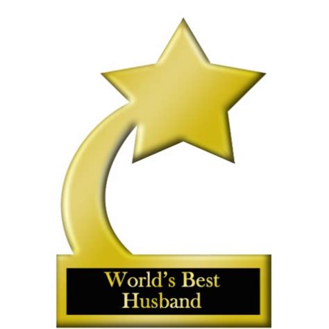 Worlds Best Husband Gold Star Award Trophy Zazzle