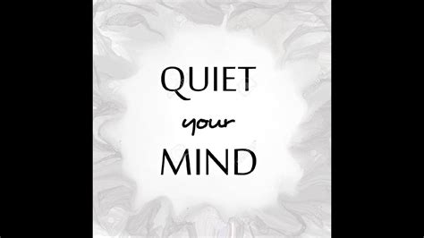 Quiet Your Mind Through Breath Mindfulness Youtube