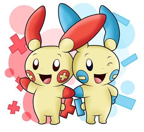 At With Hiyukee Plusle And Minun By Superlakitu On Deviantart
