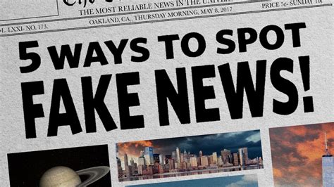 5 Ways To Spot Fake News Youtube