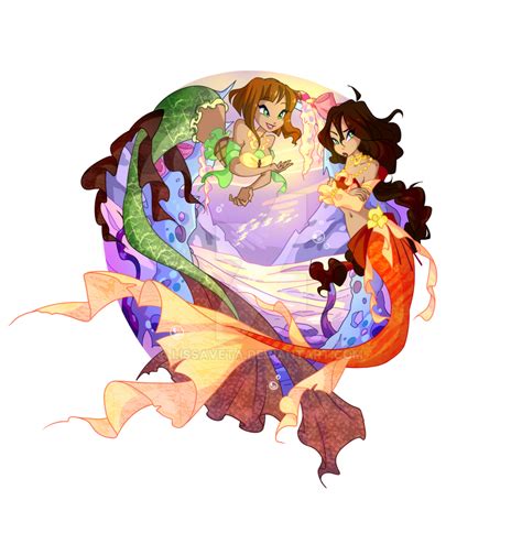 Annet And Alice Mermaids By Lissaveta On Deviantart Mermaid Art