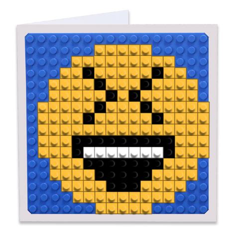 Smiling Face With Open Mouth And Tightly Closed Eyes Emoji Pixel Art