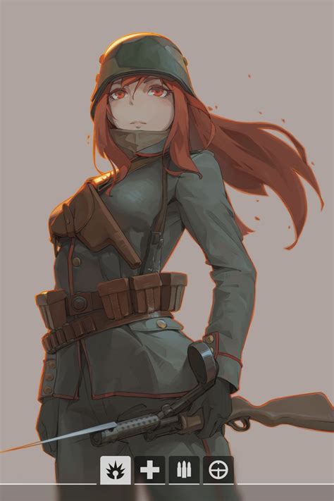 Soldier Anime Girl Ww1