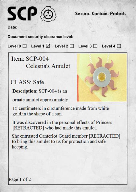 Scp 004 1 Of 2 By Scp Cim Founder On Deviantart