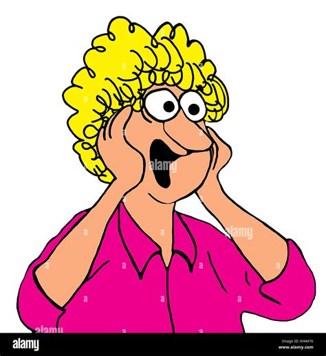 Cartoon Woman Screaming Hi Res Stock Photography And Images Alamy
