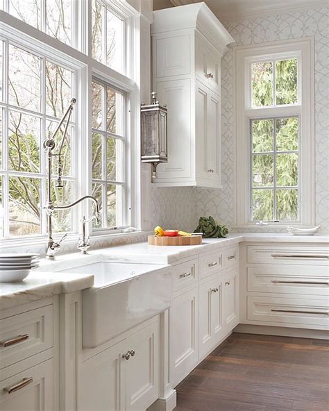Interior Design On Instagram “beautiful Classic White Kitchen That