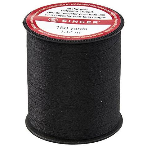 Singer Polyester All Purpose Thread Black 3 Pack