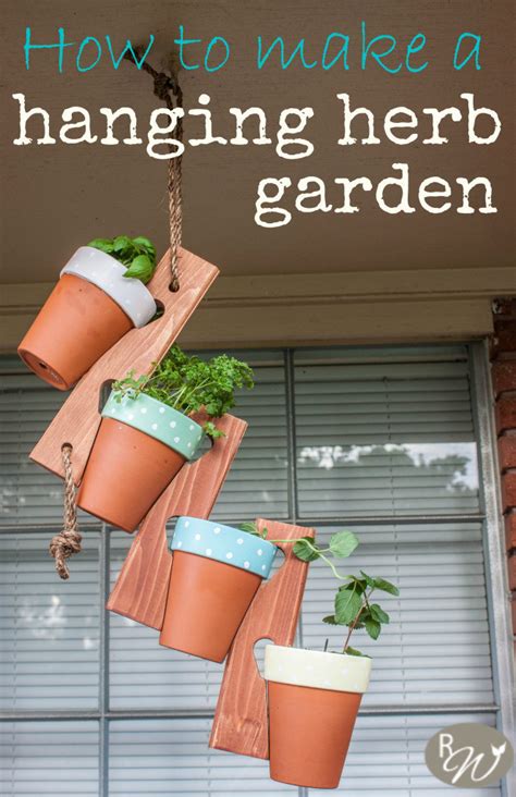 Hello friends, i would like to say that another video is ready for you all. Diy Hanging Herb Garden · How To Make A Hanging Planter ...