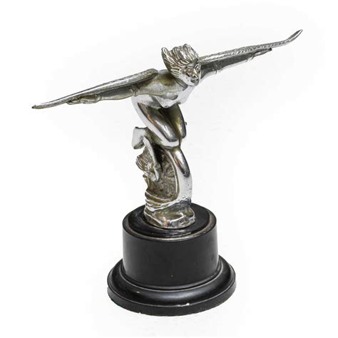 Lot 59 A 1920s Chrome Plated Car Mascot As A Winged