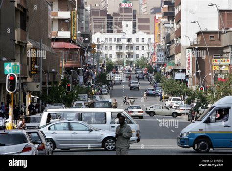 Street In District Hillbrow Johannesburg South Africa Stock Photo Alamy