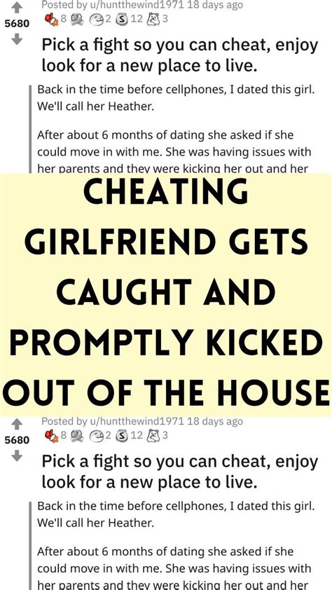Cheating Girlfriend Gets Caught And Promptly Kicked Out Of The House