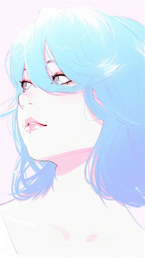 Bd27 Ilya Girl Anime Face Drawing Painting Art