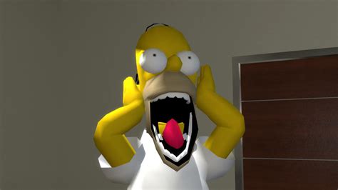 Homer Screaming By Redkirb On Deviantart