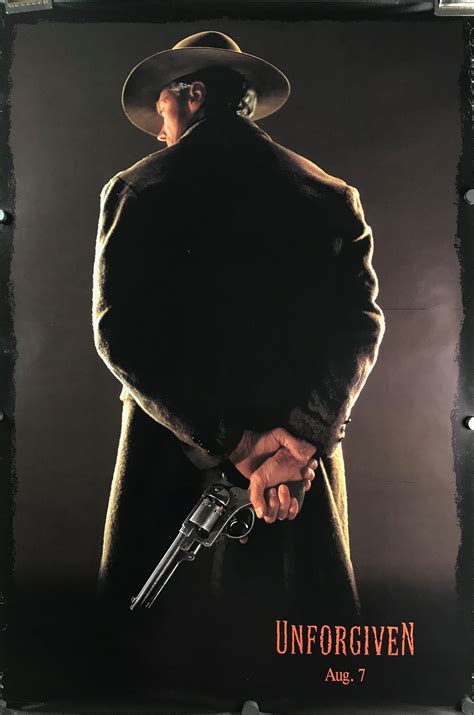 UNFORGIVEN, Original Clint Eastwood Advance Teaser Movie Poster ...