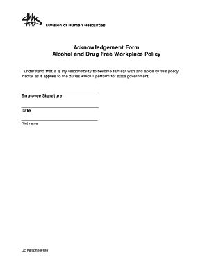 Employee Policy Acknowledgement Form Hot Sex Picture