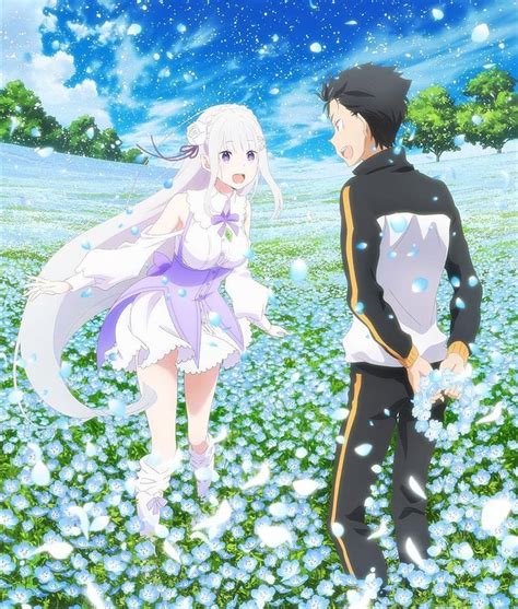 Anime Rezero Waifu Emilia Rem Otaku Anime Romance Re Zero Kara