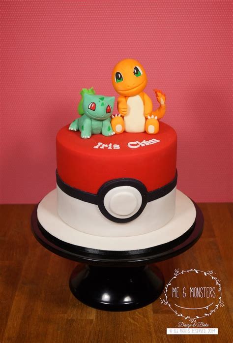 Pokémon Go Cake Bulbasaur And Charmander Pokemon Go Cakes Pokemon