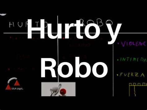 Diferencias Entre Hurto Y Robo Aula Legal