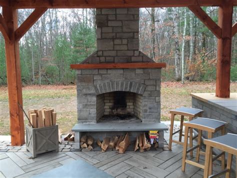 All the firebrick are included in the kit. Outdoor Fireplace Kit, Masonry Outdoor Fireplace, Stone ...