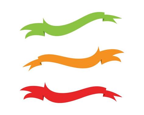 Flat Vector Ribbons Banners Flat Isolated On White 626391 Vector Art At