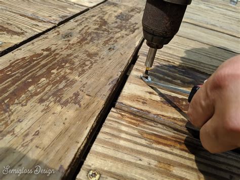 How to redo deck boards without removing railings. How to Paint a Deck : The Easy Way - Semigloss Design